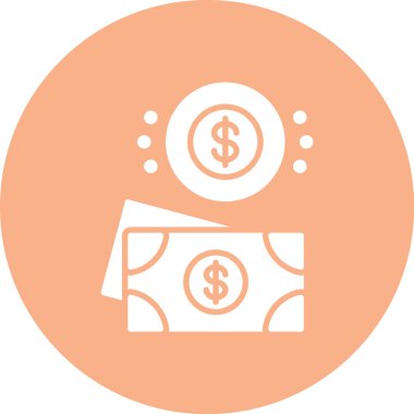 Dolar simgesi vektör illüstrasyonu