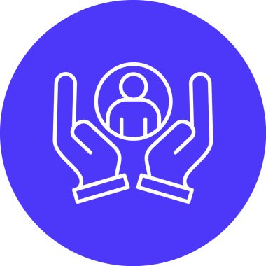 Bir insan simgesinin vektör illüstrasyonu