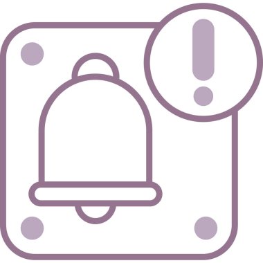 Zil. Web simgesi basit illüstrasyon