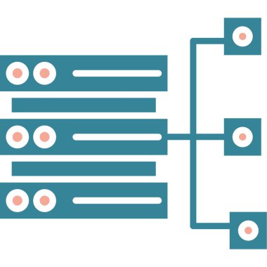 ağ veri simgesi vektör illüstrasyonu