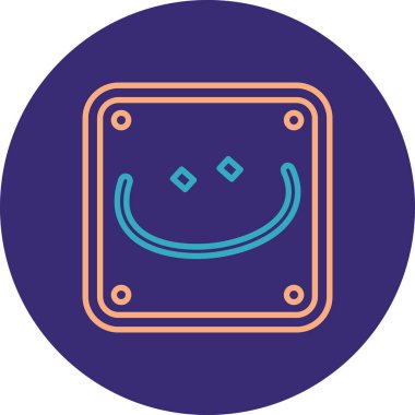 Modern bir simgenin vektör illüstrasyonu