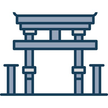 Tahta bank. Web simgesi basit illüstrasyon