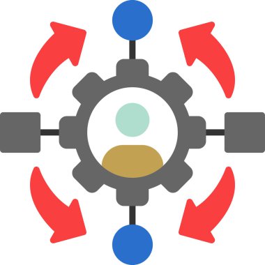 dişli simgesi vektör illüstrasyonu