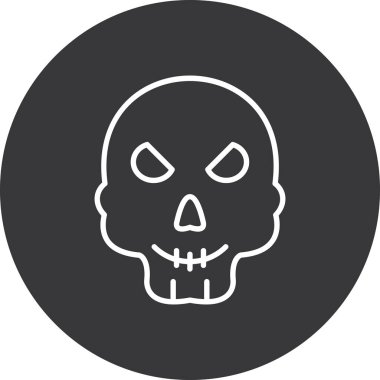 Kurukafa simgesi vektör illüstrasyonu