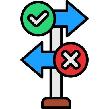 ok simgesi vektör illüstrasyonu