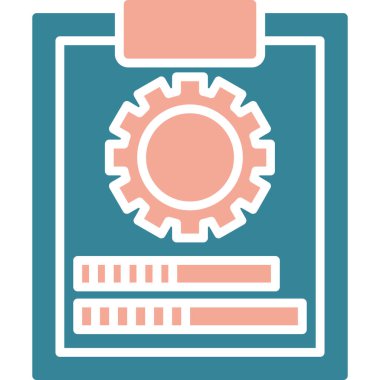 dişli simgesi, vektör çizimi