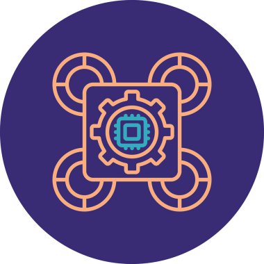 seo modern simgesinin vektör illüstrasyonu