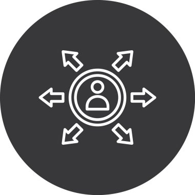 seo modern simgesinin vektör illüstrasyonu