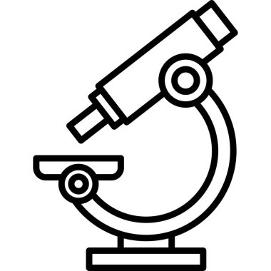 Bilim ve teknoloji çizgi vektör simgesi.