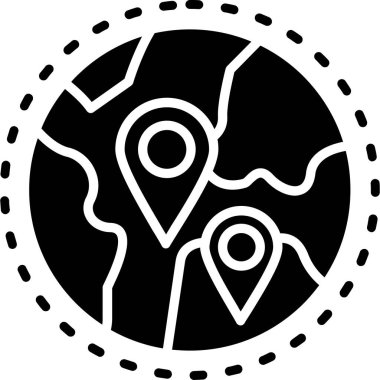 konum. Web simgesi basit illüstrasyon