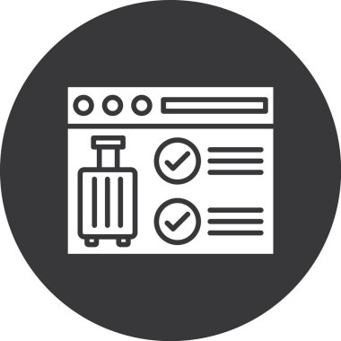 Seyahat sembolünün vektör çizimi