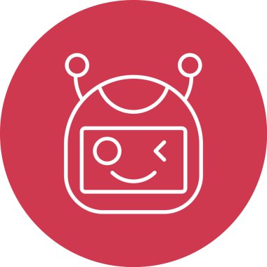 Robot simgesinin vektör illüstrasyonu