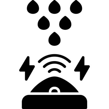 router vektör glyph düz simgesi