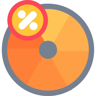 grafik pasta grafiği simgesi düz biçimli