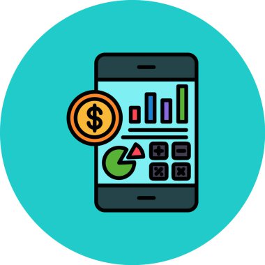 iş düz vektör simgesi.