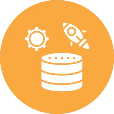 Sunucu. Web simgesi basit illüstrasyon