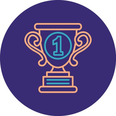 kupa simgesi vektör illüstrasyonu