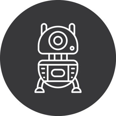 Robotun vektör simgesi