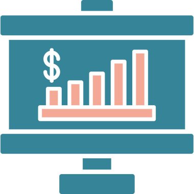 Grafik grafik vektör simgesi