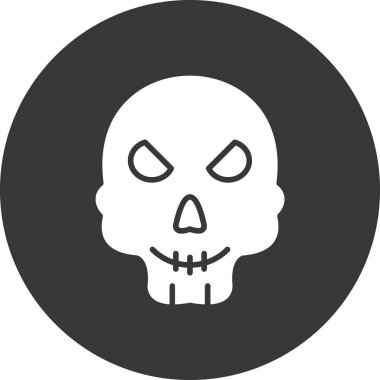 Kurukafa simgesi vektör illüstrasyonu