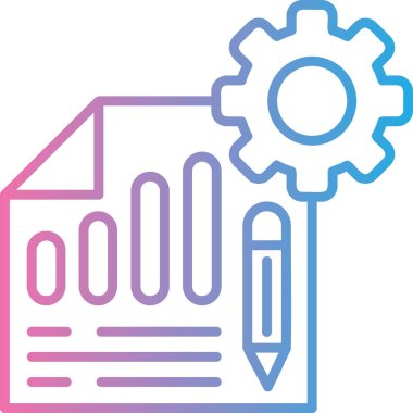 Bir plan simgesinin vektör illüstrasyonu