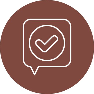 işaret simgesini işaretle, vektör illüstrasyonu