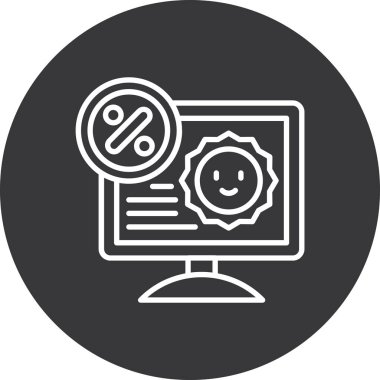 seo modern simge vektörünün vektör illüstrasyonu