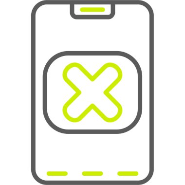 Akıllı telefon. Web simgesi basit tasarım