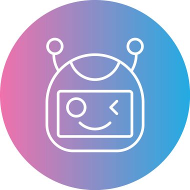 Robot simgesinin vektör illüstrasyonu