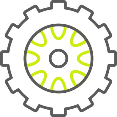 Teçhizat Web simgesi basit illüstrasyon