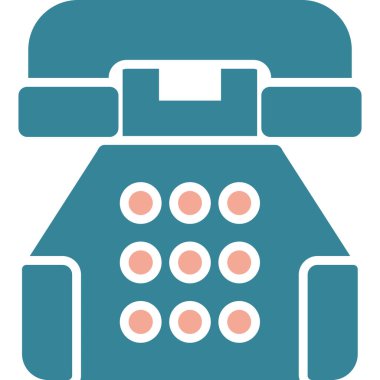 - Telefon. Web simgesi basit illüstrasyon