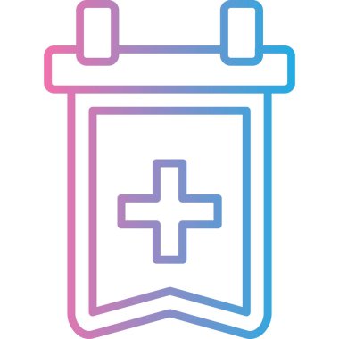 Hastane Simgesi Vektör İllüstrasyonu