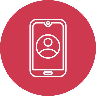 Vektör telefon simgesi, vektör illüstrasyonu