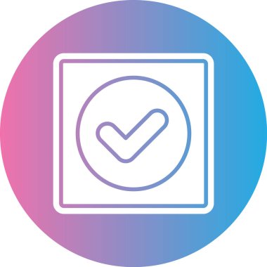 işaret simgesini işaretle, vektör illüstrasyonu