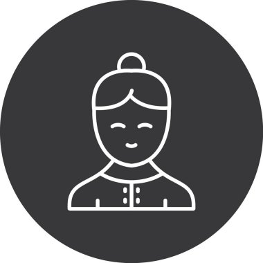 Vektör Avatar Simgesi illüstrasyonu