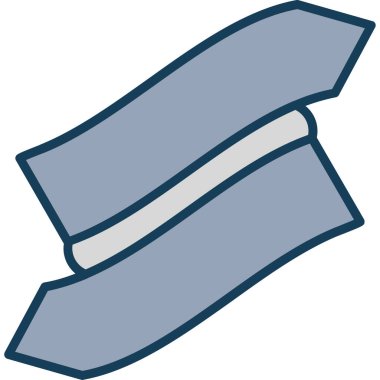 taslak biçiminde kurdele süsleme simgesi