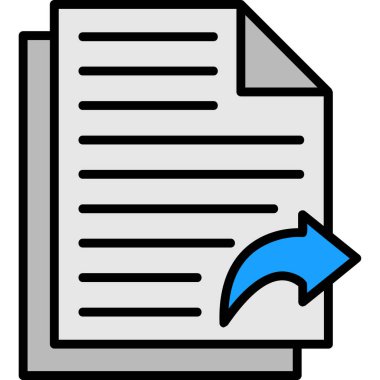 belge dosya simgesi ana hat biçiminde