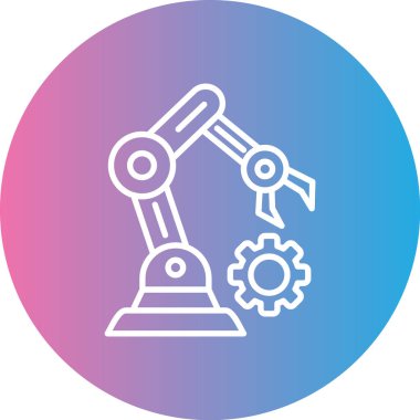 Robotik kol. Basit ağ simgesi