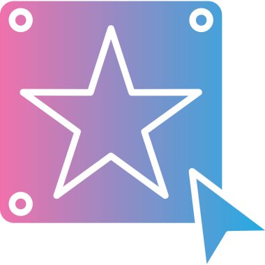 yıldız simgesi vektör illüstrasyonu