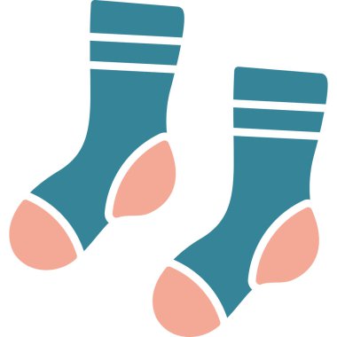 Çorap. Web simgesi basit illüstrasyon