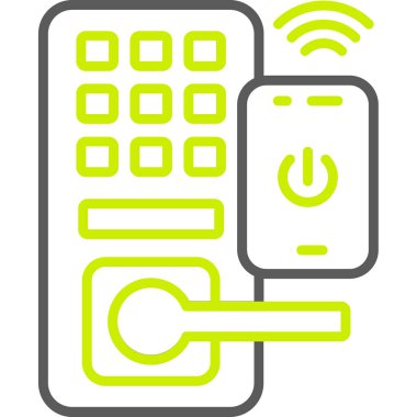 Kablosuz ağ simgesi. Web için wifi vektör simgelerinin özet çizimi