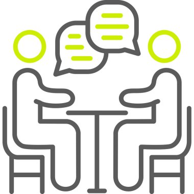 Tartışma. Web simgesi vektör illüstrasyonu