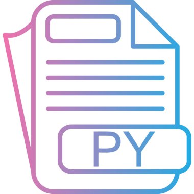 Dosya biçim simgesinin vektör illüstrasyonu