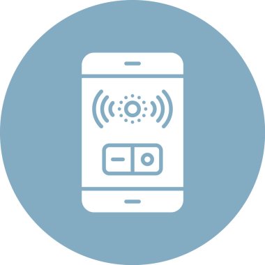 Akıllı telefon simgesinin vektör illüstrasyonu