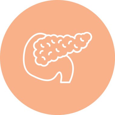 İnsan beyin vektör simgesi. Biçim düz simge, eko an