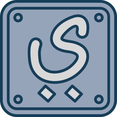 Modern bir simgenin vektör illüstrasyonu