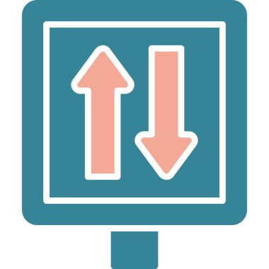 ok simgesi, vektör illüstrasyonu