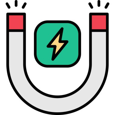 mıknatıs vektör simgesi modern basit vektör illüstrasyonu