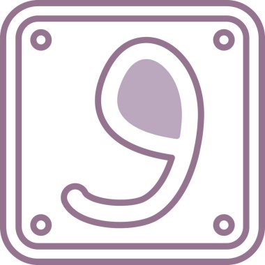 Sekiz numaralı simge vektör illüstrasyonu