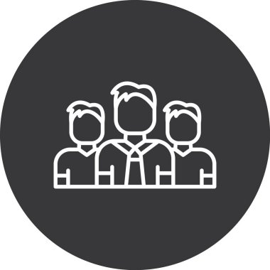 insanlar simge vektör illüstrasyonu